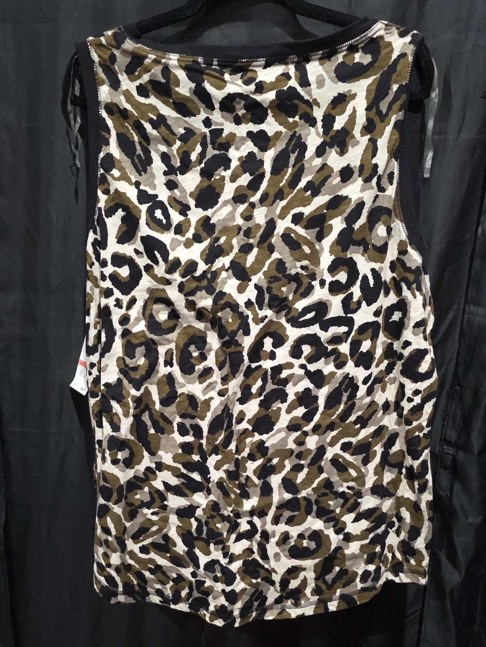 Jones New York Olive and Black Leopard Print Tank - Picture 5 of 5